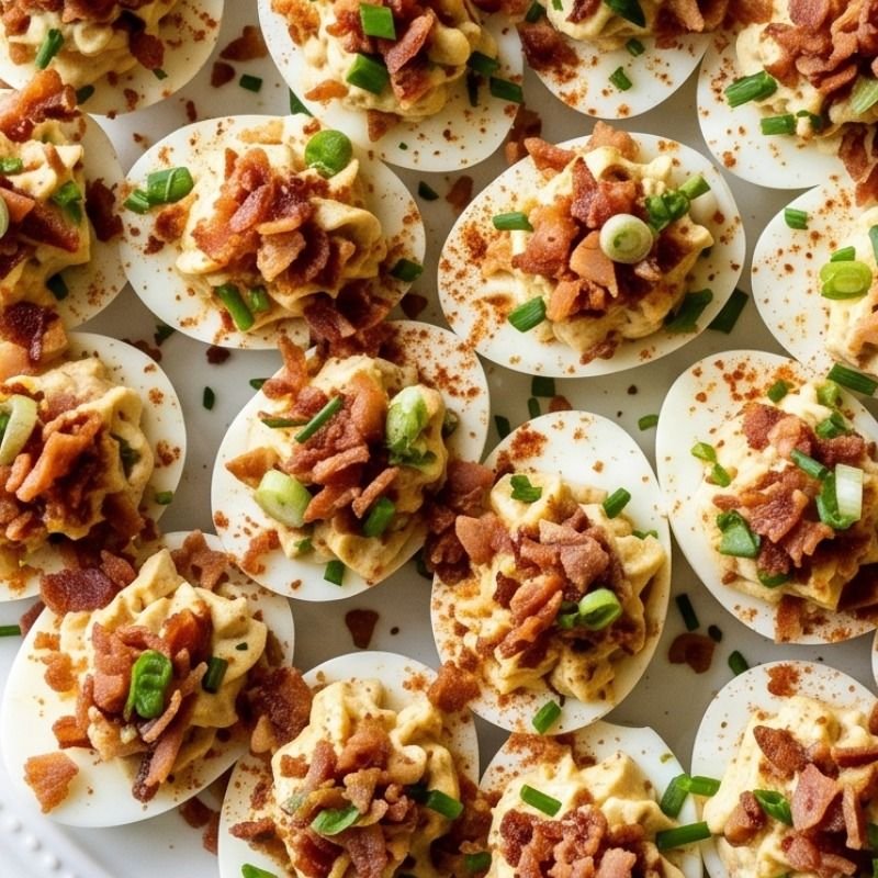 Bacon Ranch Deviled Eggs