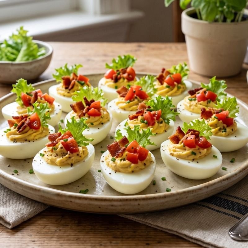 BLT Deviled Eggs