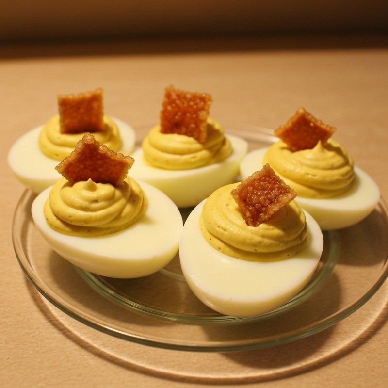 Turkey Gravy Deviled Eggs